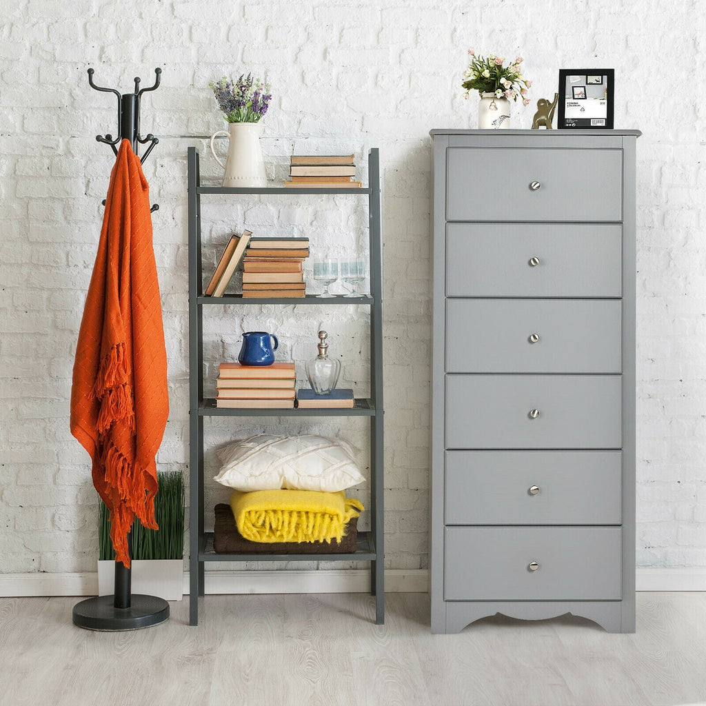 6-Drawer Dresser with Wave-Design Base