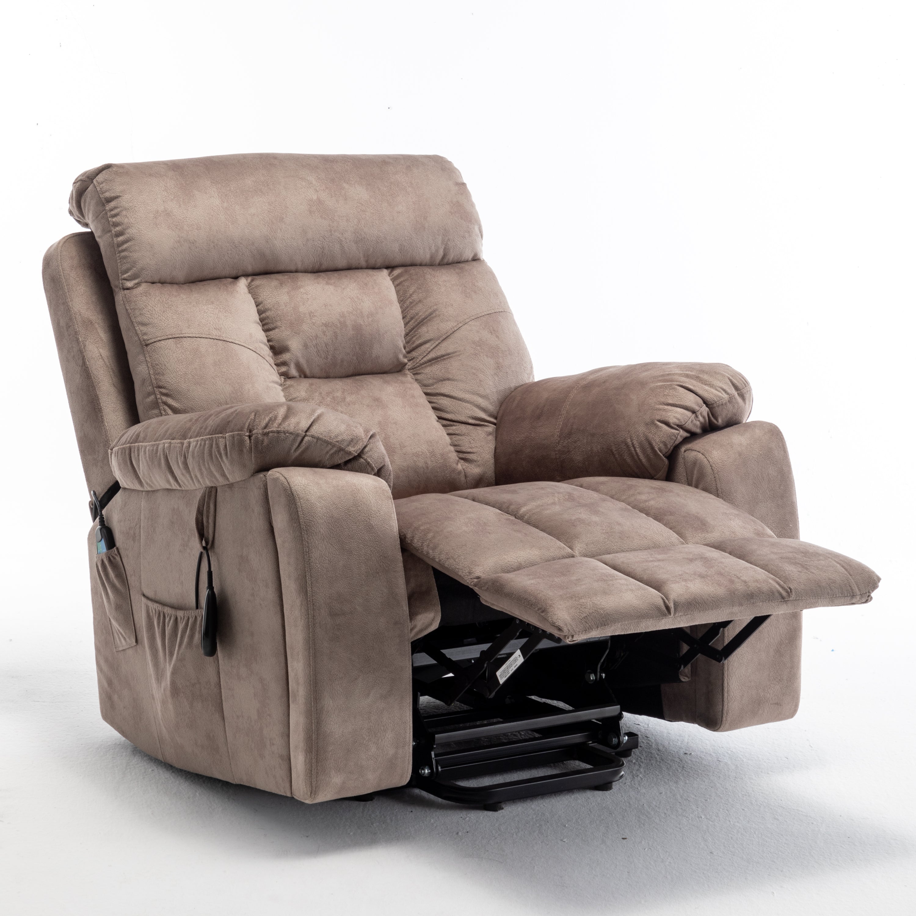 Electric Power Lift Recliner Chair - Oversized with Cup Holder