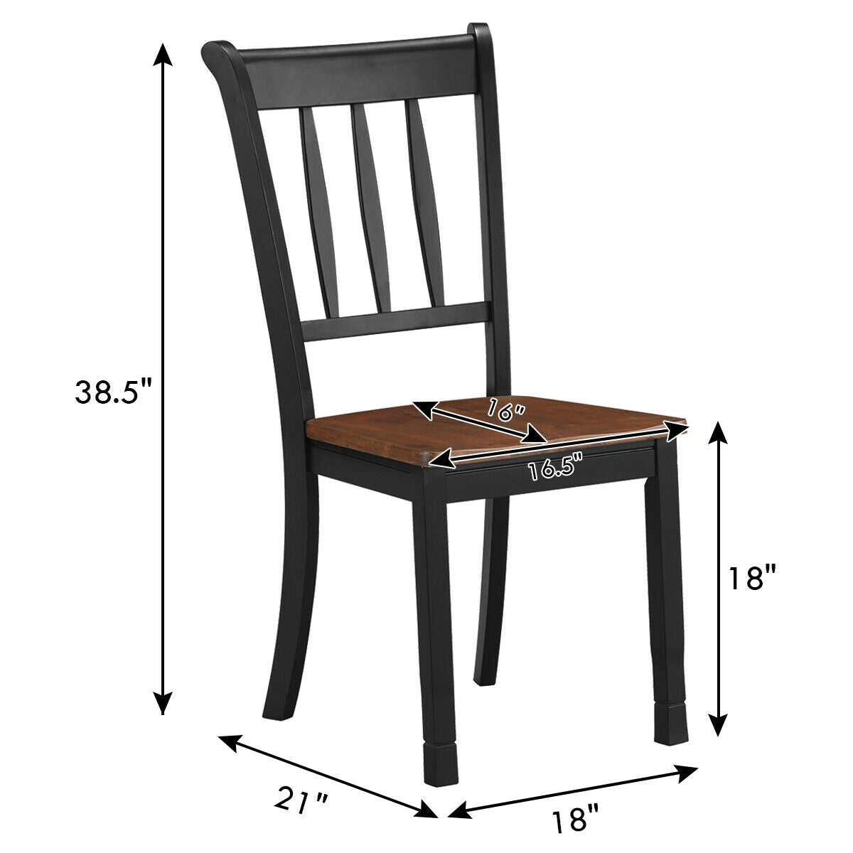 Whitesburg Spindle-Back Dining Chairs - Set of 2
