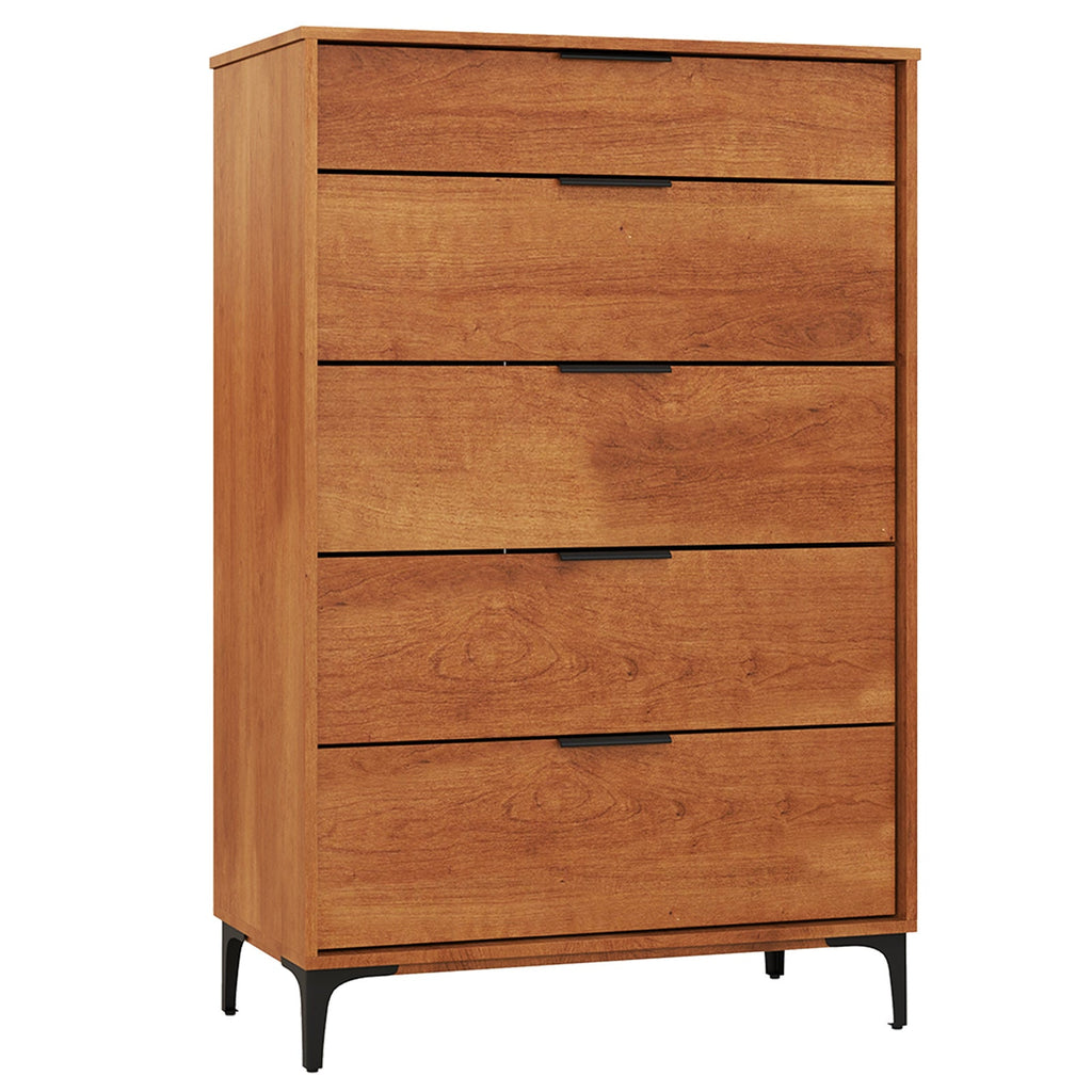 5-Drawer Cherry Dresser with Interlock System