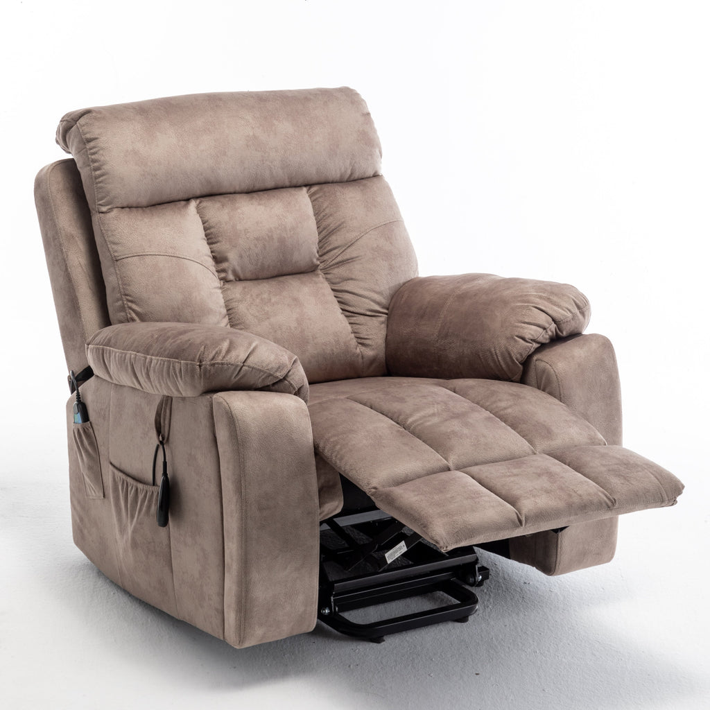 Electric Power Lift Recliner Chair - Oversized with Cup Holder