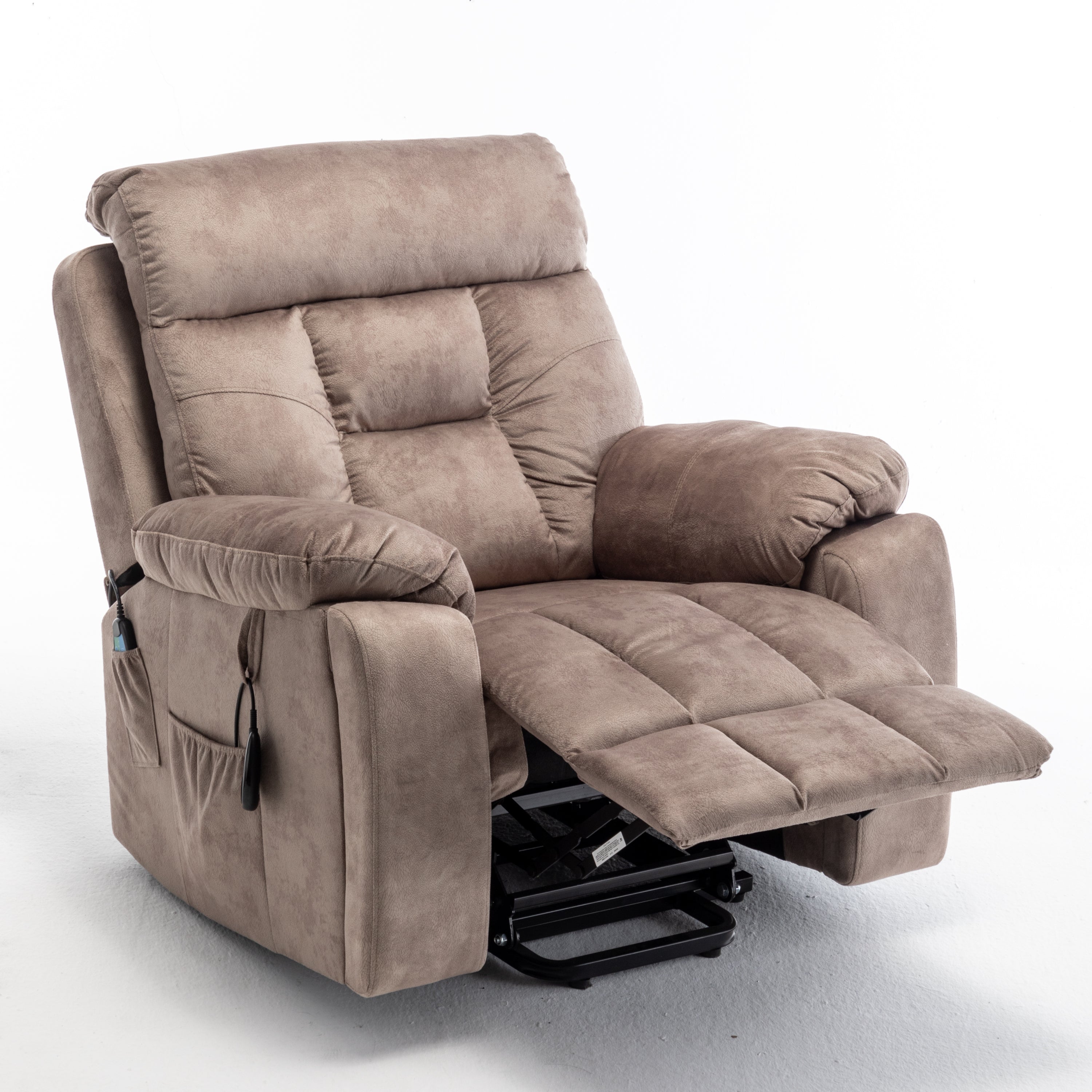 Electric Power Lift Recliner Chair - Oversized with Cup Holder