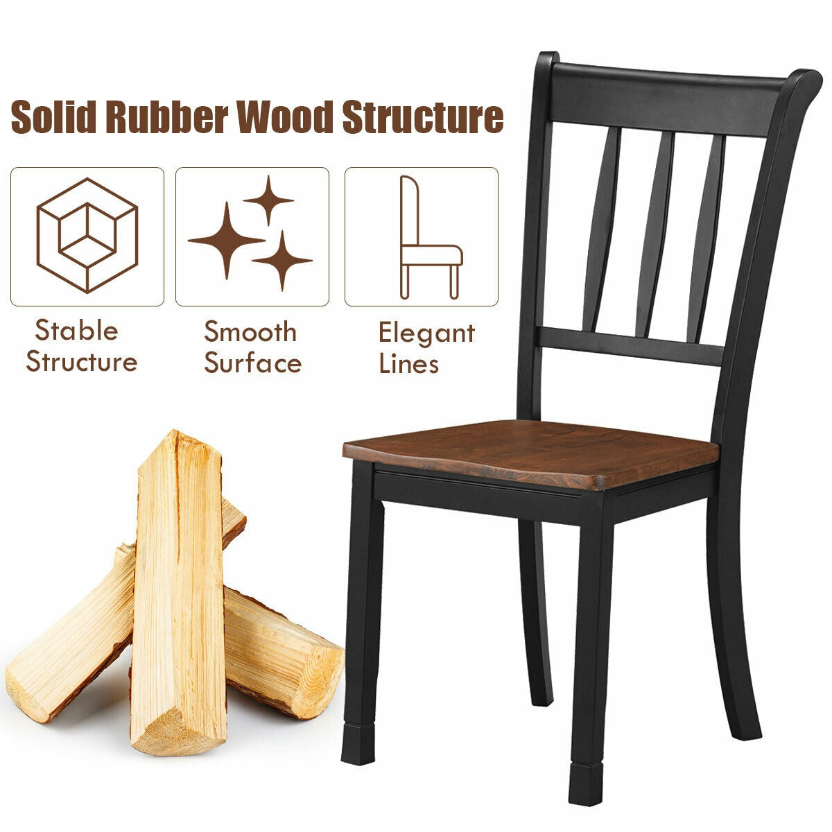 Whitesburg Spindle-Back Dining Chairs - Set of 2