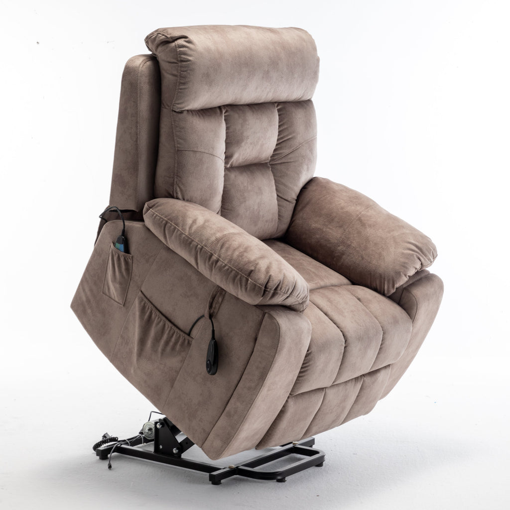 Electric Power Lift Recliner Chair - Oversized with Cup Holder
