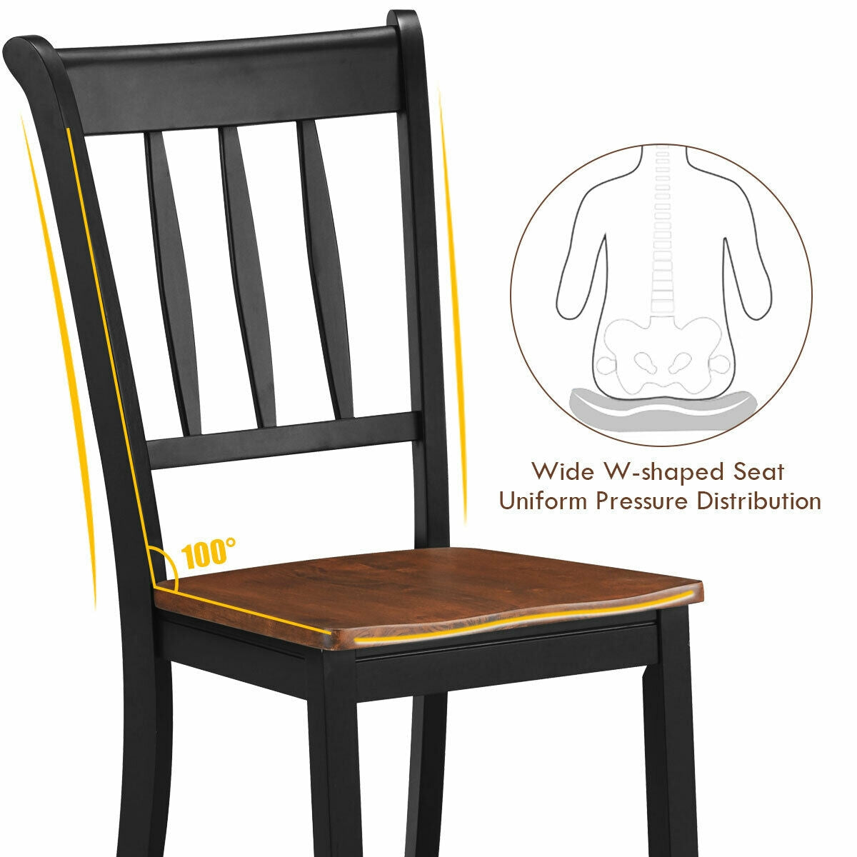 Whitesburg Spindle-Back Dining Chairs - Set of 2