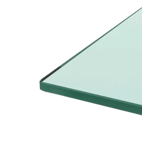 Rectangle Glass Coffee Table - Modern Black Frame