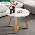 Round Marble-Effect Coffee Table - Nordic Luxury Design