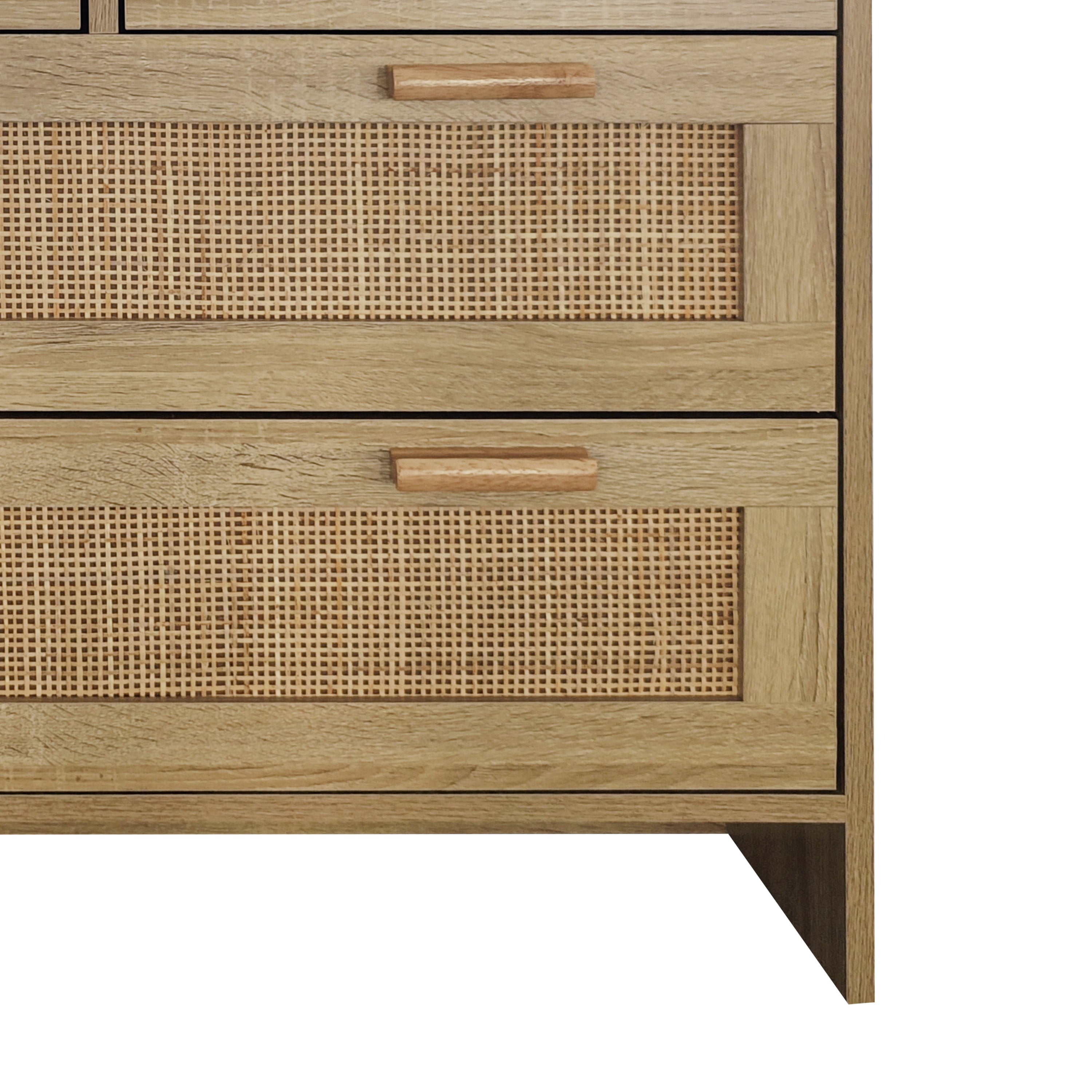 4-Drawer Rattan Storage Cabinet