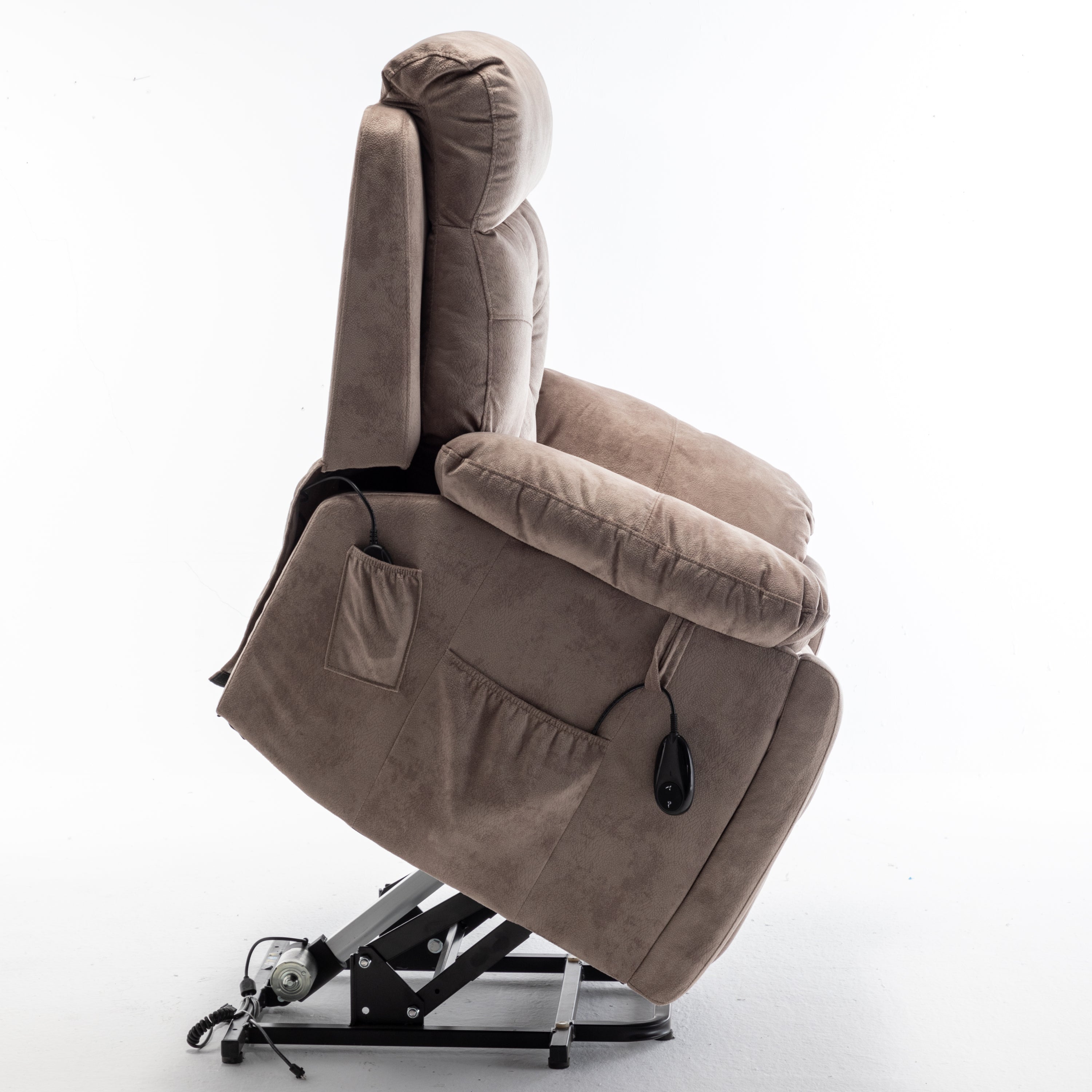 Electric Power Lift Recliner Chair - Oversized with Cup Holder