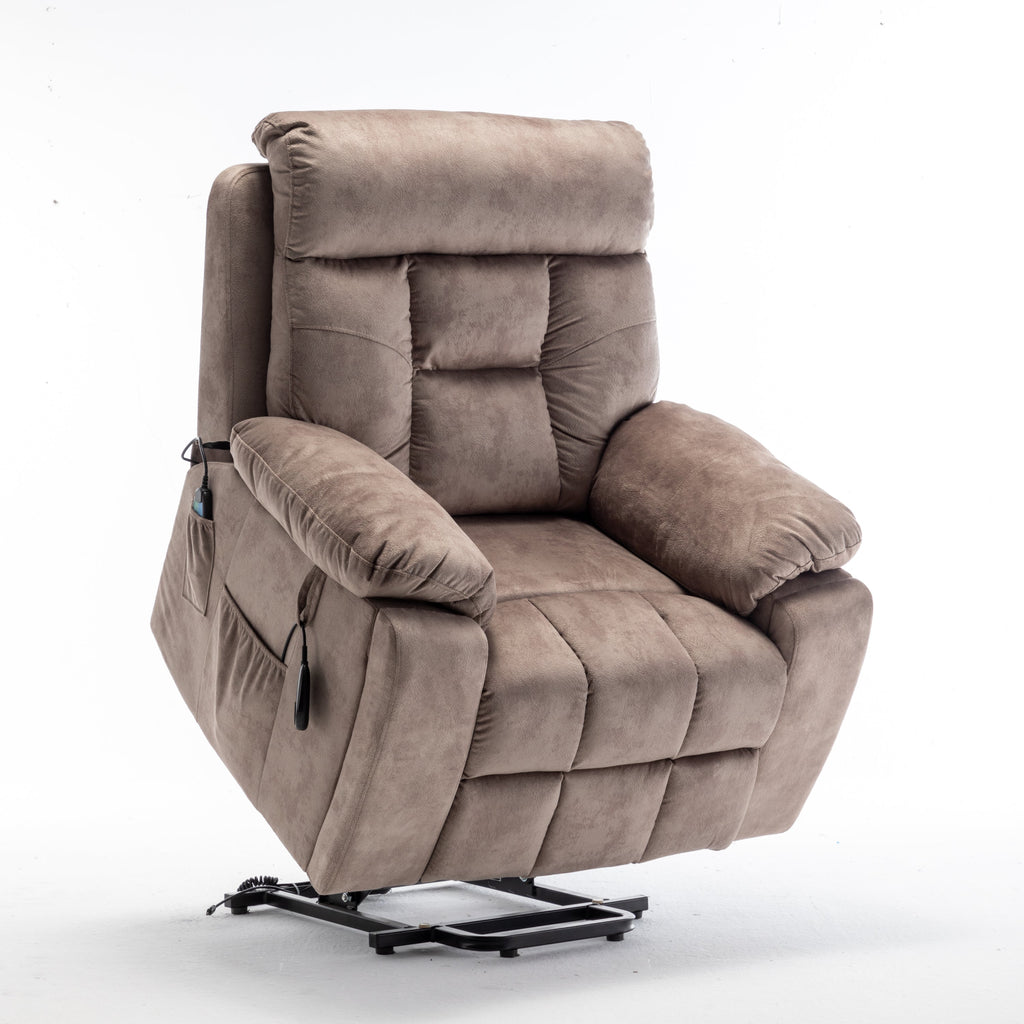 Electric Power Lift Recliner Chair - Oversized with Cup Holder
