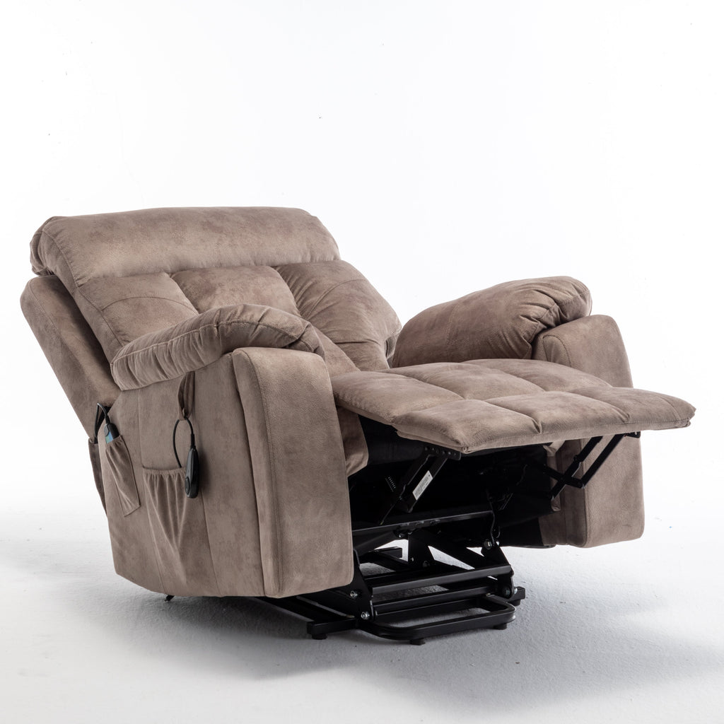 Electric Power Lift Recliner Chair - Oversized with Cup Holder